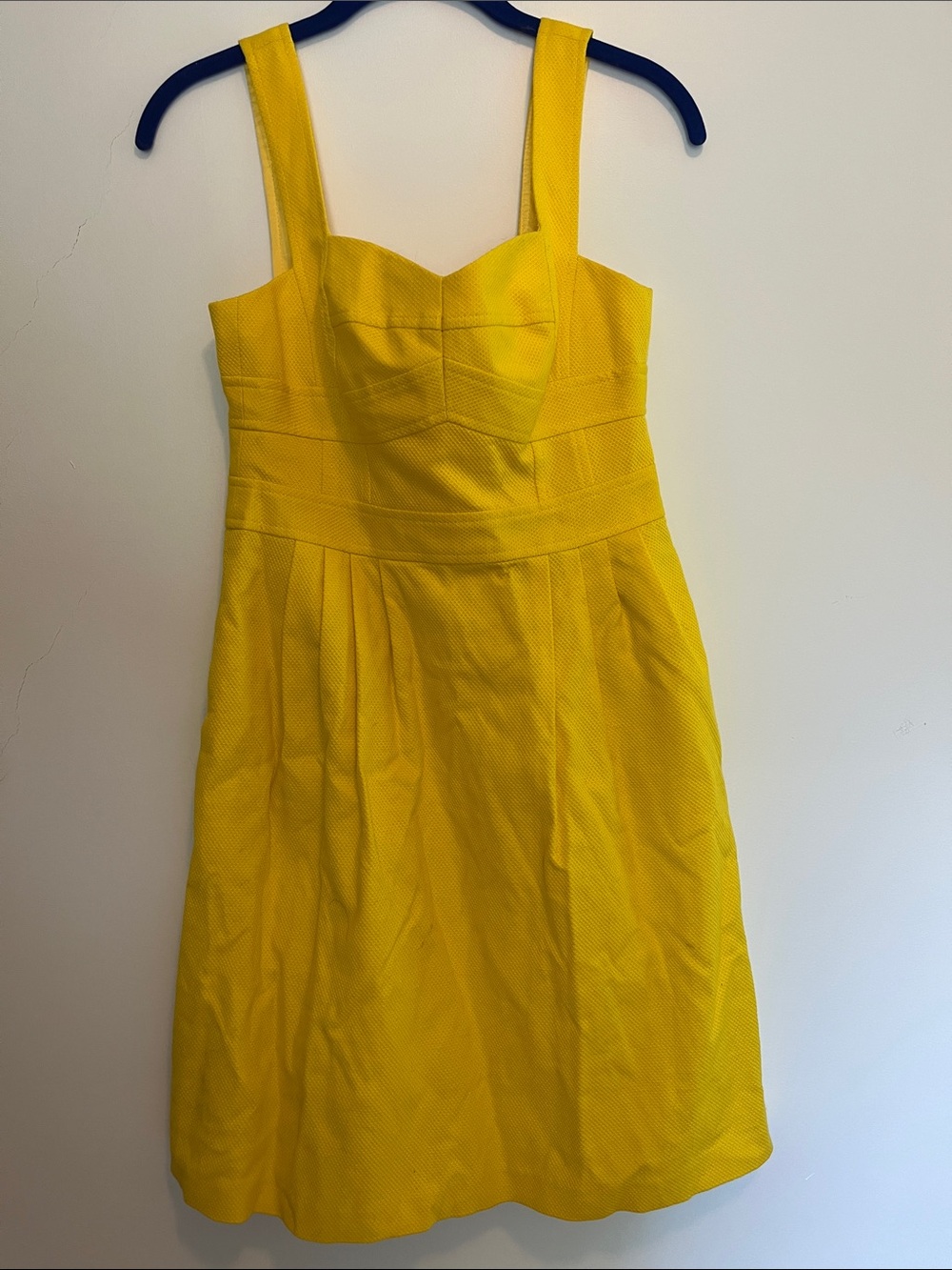 Yellow Sleeveless Fit-and-Flare Dress Nanette Lepore